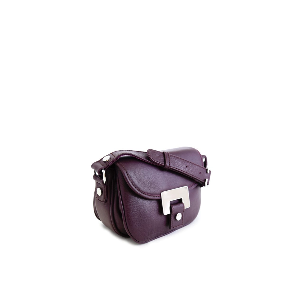LUMI Olivia Mini Saddler in grape colour.