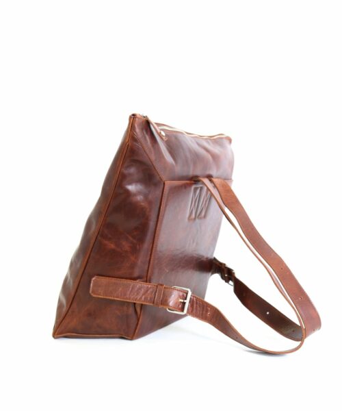 LUMI Oskar Backpack in toffee brown.