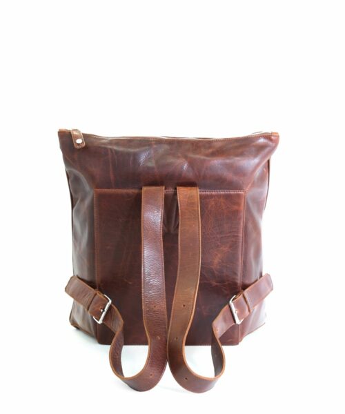 LUMI Oskar Backpack in toffee brown.