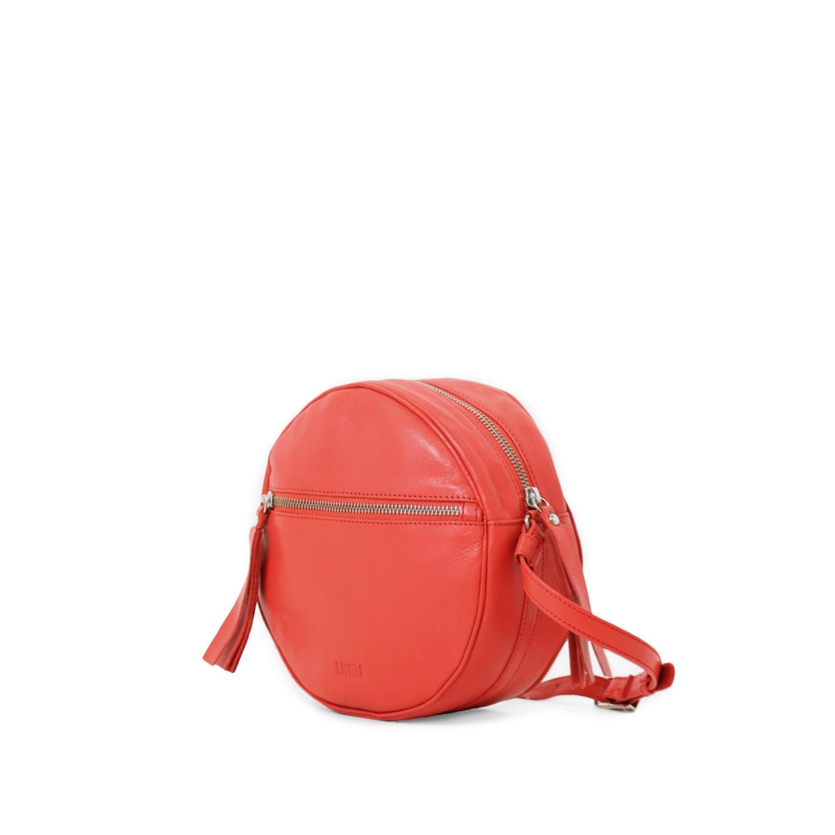 LILA Round Bag in coral red