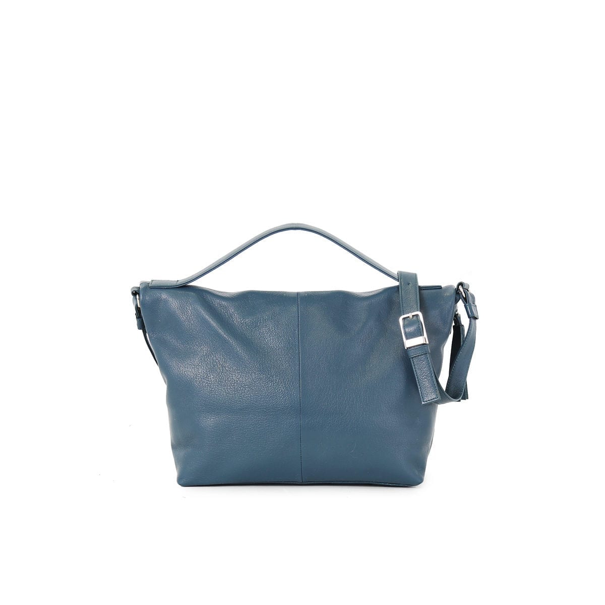 LUMI Lyydia Shoulder Bag, in petrol, is made of vegetable tanned goat leather. Chemical free dyeing.