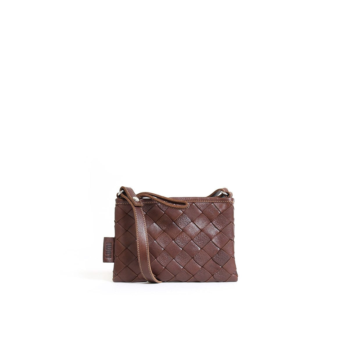 Toarie Woven Clutch Small Brown