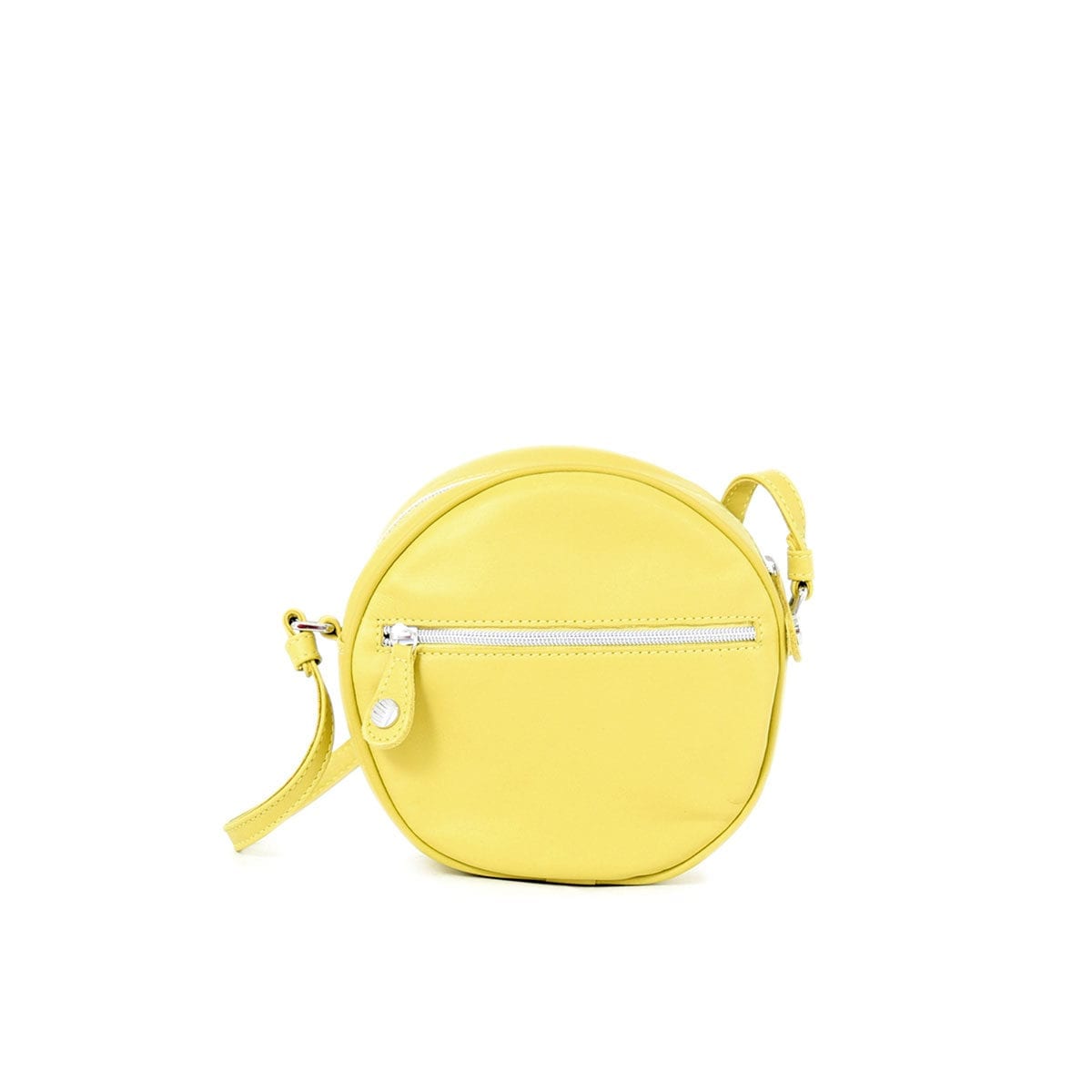 Lila Round Bag in bright and fresh lemon.