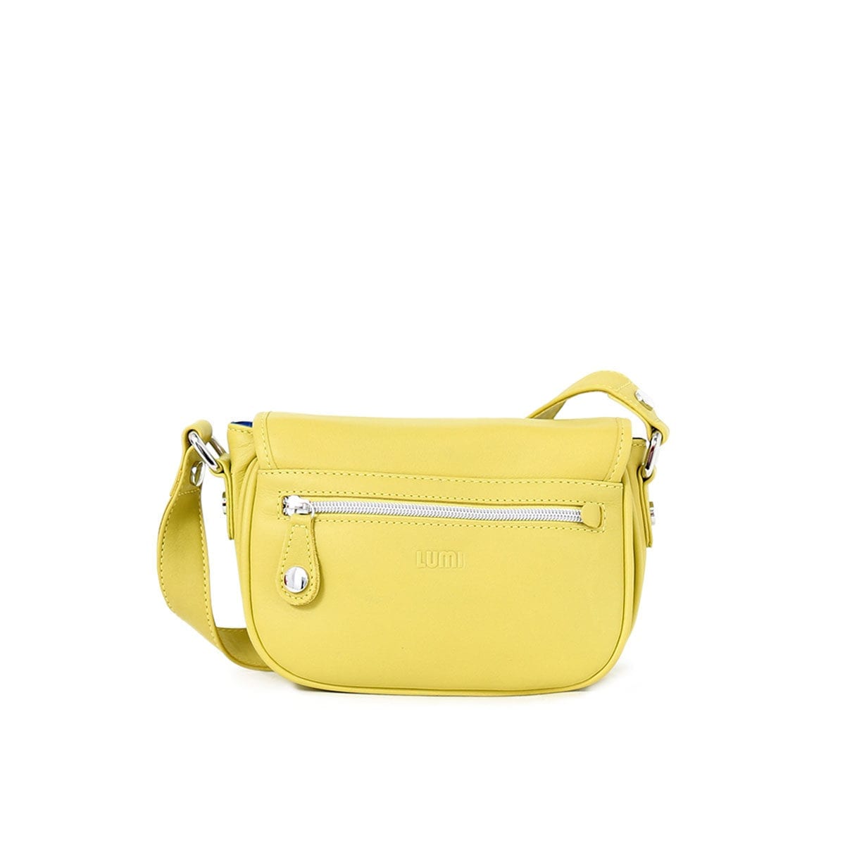LUMI Olivia Mini Saddler in bright fresh lemon colour.