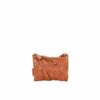 LUMI Toarie Woven Clutch Small in beautiful cognac.