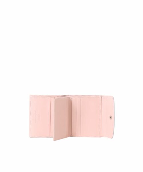 LUMI Viivi Trifold Wallet in pretty baby blue and baby pink combo. This little trifold wallet safe-keeps your cards and cash in style. The wallet is handmade from lovely and soft sheep napa leather, which makes it beautiful to hold in your hand.