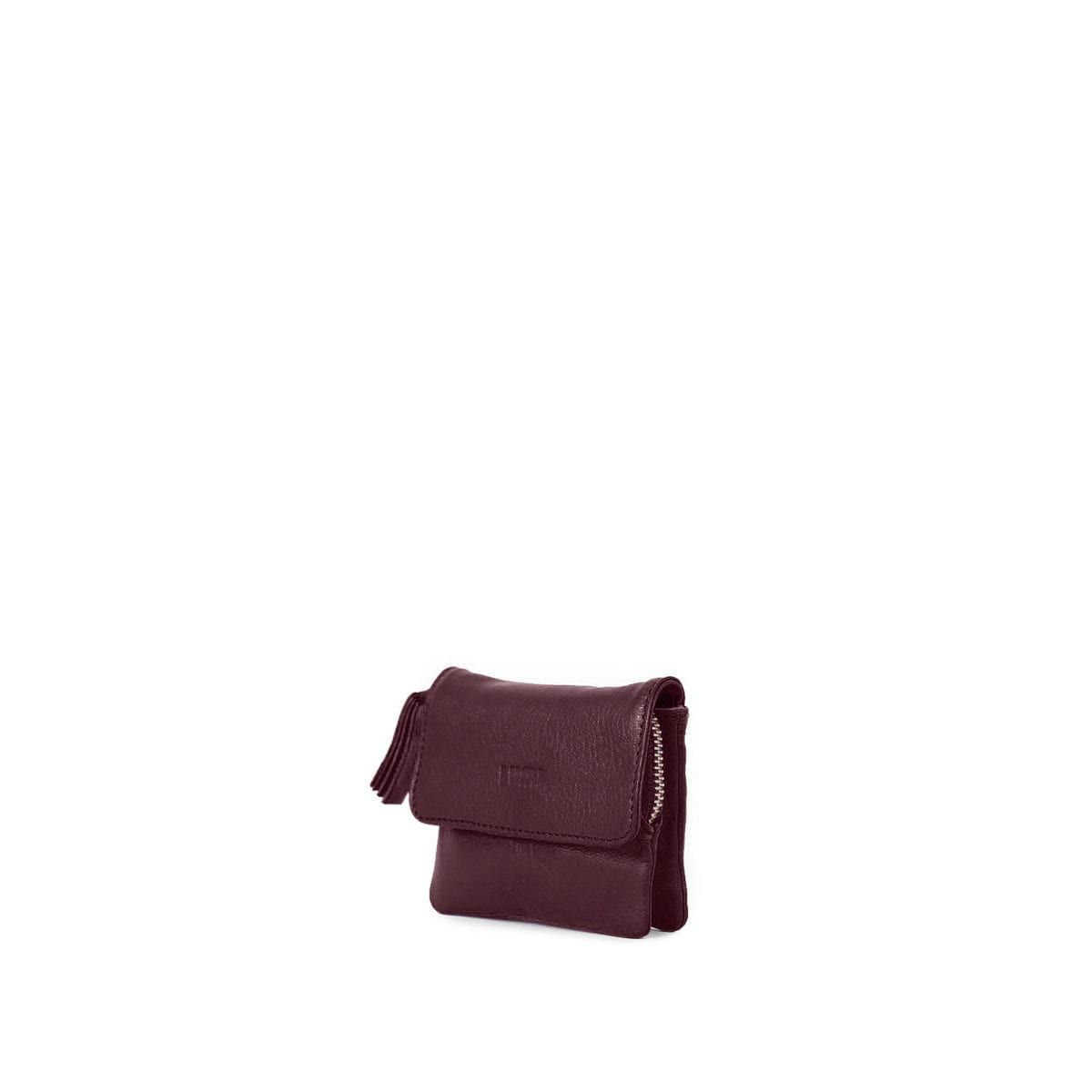 LUMI Emma Wallet, in wine, carries your tiny necessities beautifully.