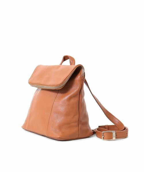 LUMI Sarita Mini Backpack Cognac.