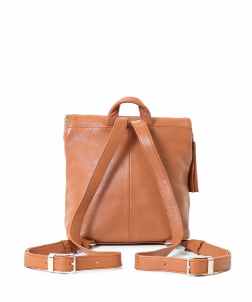 LUMI Sarita Mini Backpack Cognac.