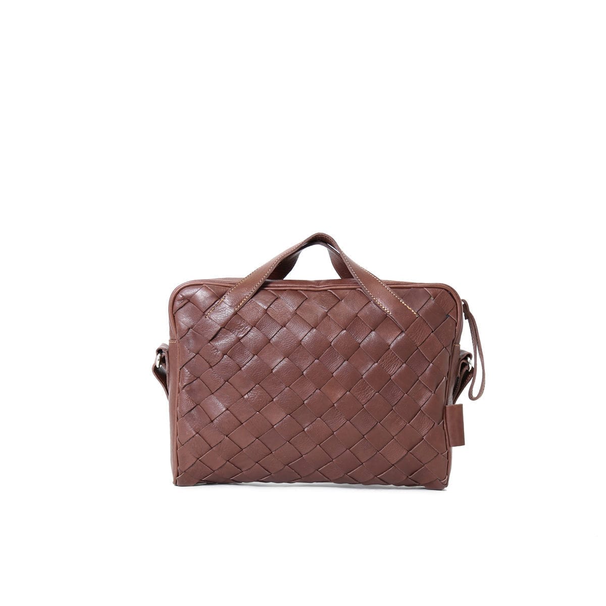 Taika Woven Style Laptop Bag Brown