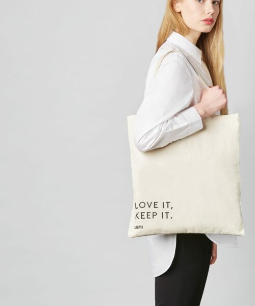 New LUMI signature reusable cotton bag is available now.