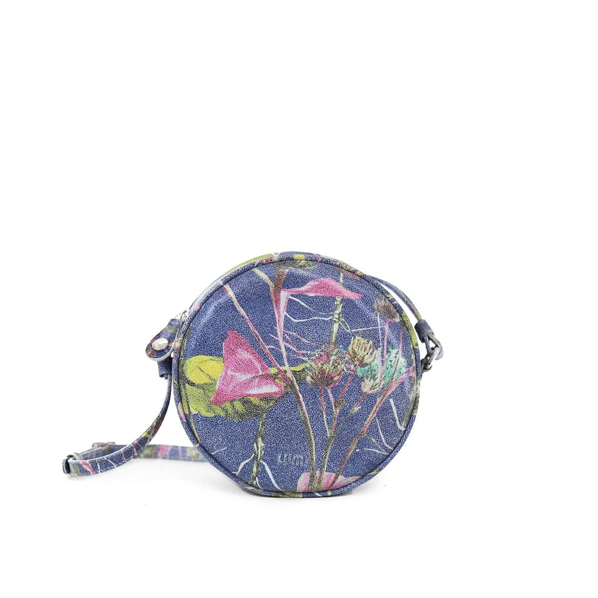 Lila Round Bag Floral print.