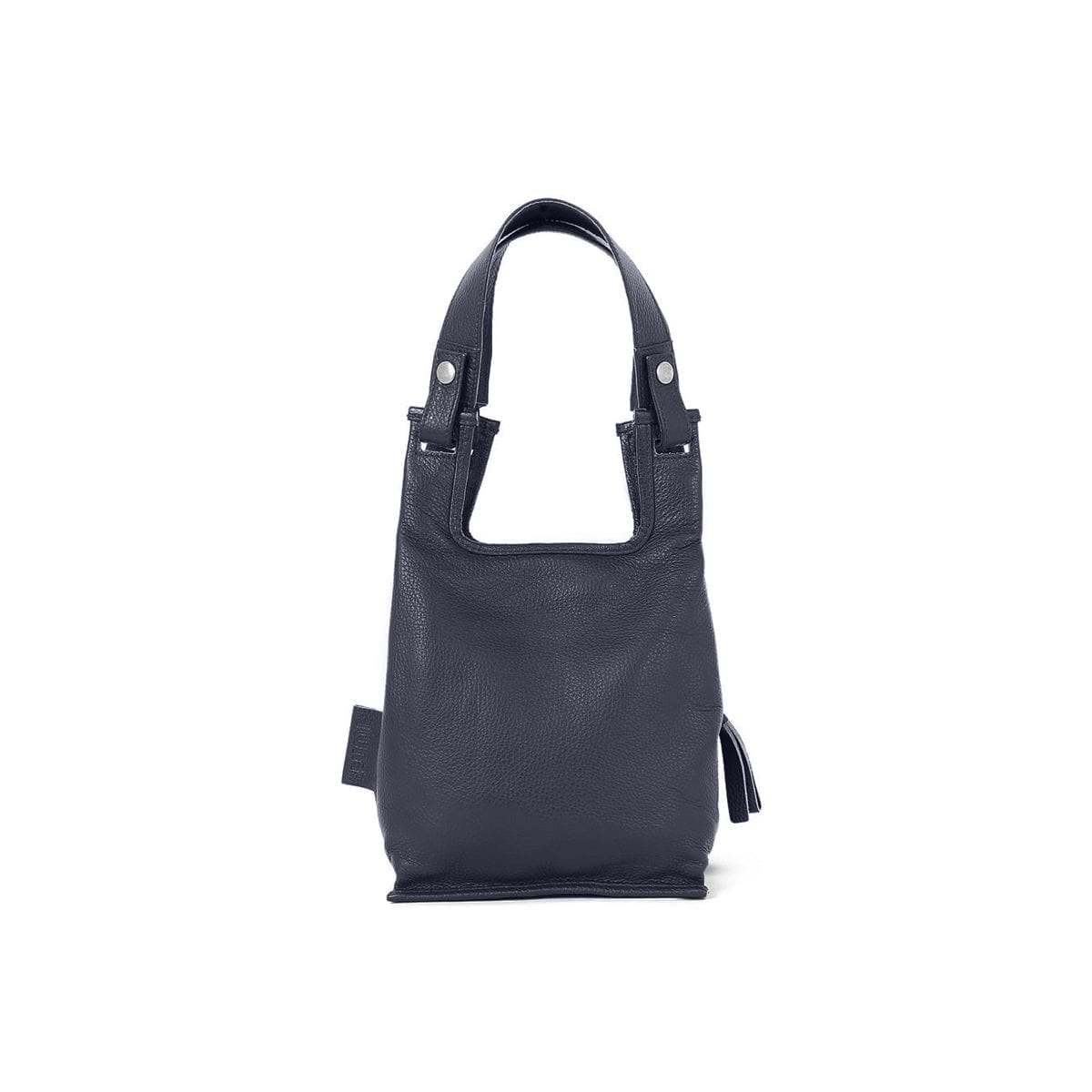 Supermarket Bag XS in navy blue.
