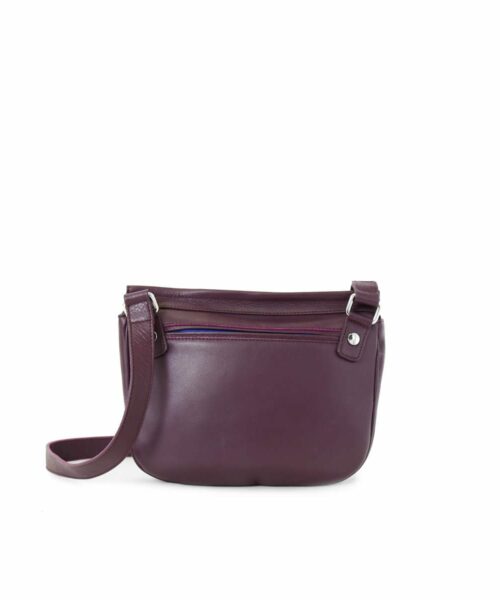Laila Flat Cross Body Bag Grape.