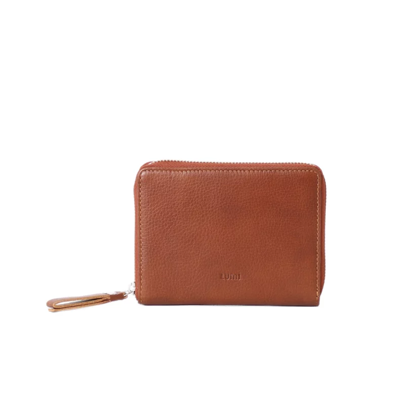 Ziparound Wallet Medium Eco Cognac
