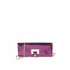 Renata Cocktail Clutch Violet Python