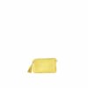 Anna Simple Zipper Pouch Light Yellow