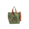 Frida Small Tote Metallic Green