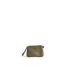 Anna Simple Zipper Pouch Khaki