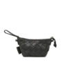 Elsi Woven Woven Mini Tote Black