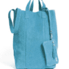 Linda Large Tote Bubbles Turquoise (Outlet)