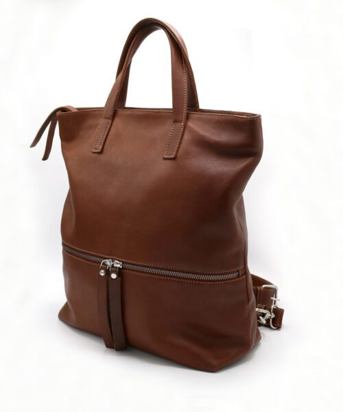 Alternative view of Tote Backpack Cognac