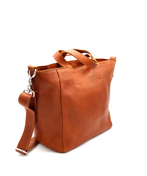 Alternative view of Livia Soft Medium Work Tote Cognac
