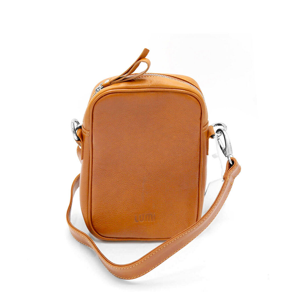 Lumi Medium Crossbody Bag Cognac