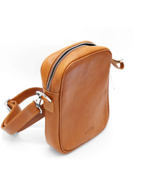 Alternative view of North-South Crossbody Cognac