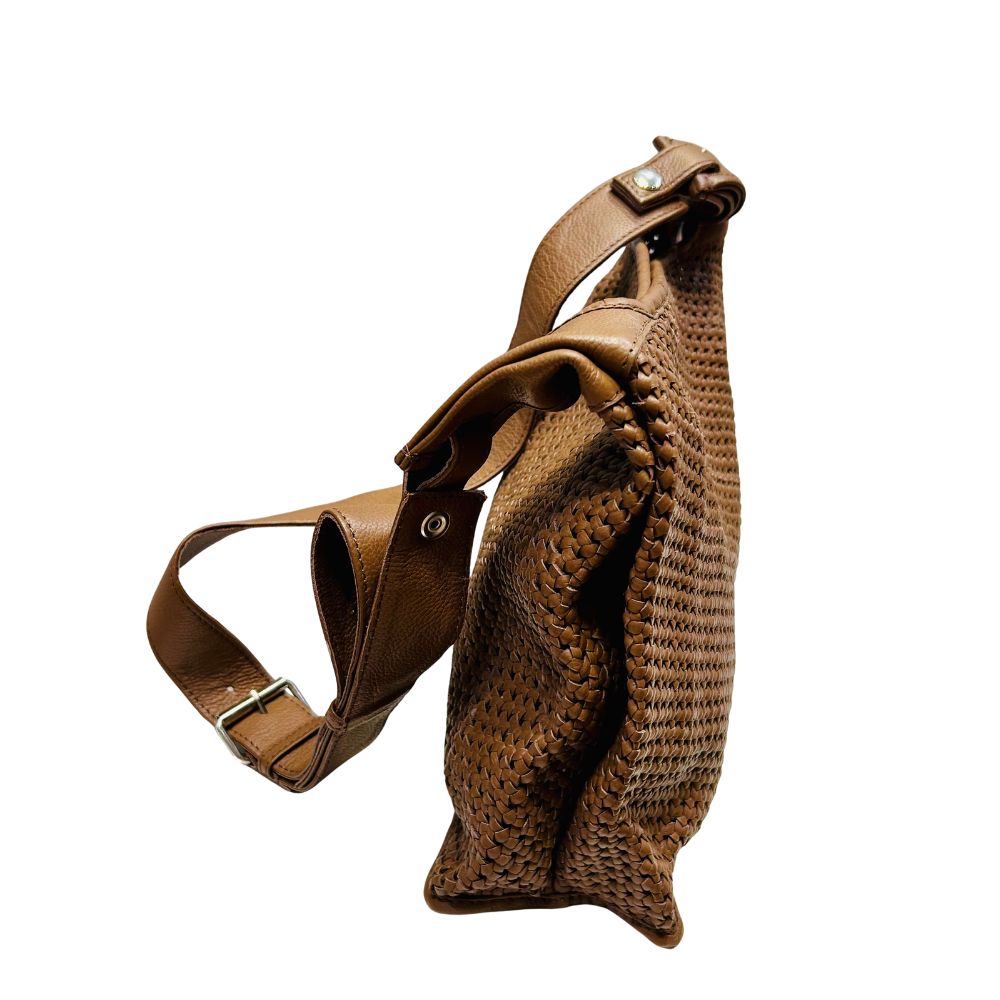 Supermarket Bag Medium Woven Brown (Outlet) - Image 2