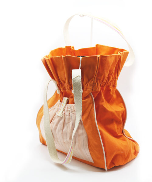 Alternative view of Cotton Paper Bag Large Orange (Outlet)