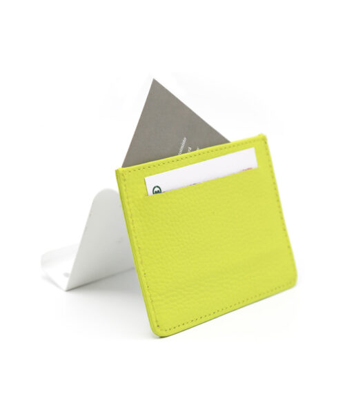 Alternative view of Fanny Flat Card Wallet Lime Green