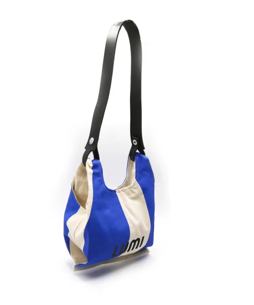 Alternative view of Canvas Supermarket Bag Small Blue