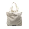 Canvas Drawstring Tote Large Natural