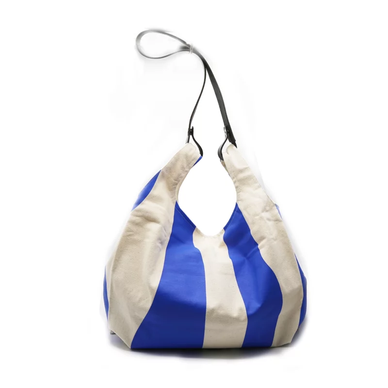 Canvas Supermarket Bag Large Blue