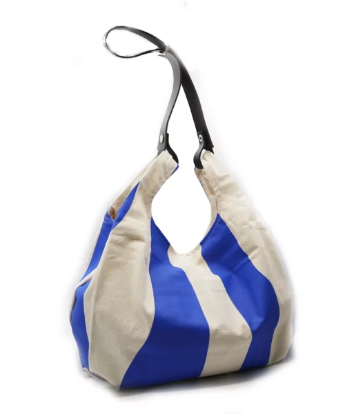 Alternative view of Canvas Supermarket Bag Large Blue