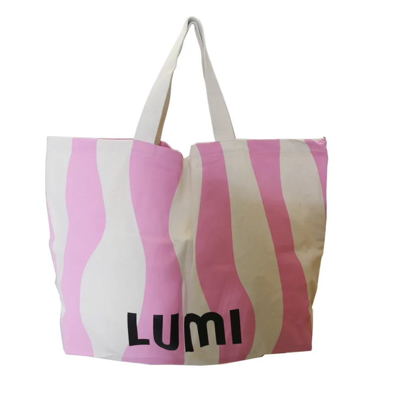 Oversized Canvas Tote Pink