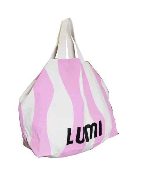 Alternative view of Oversized Canvas Tote Pink