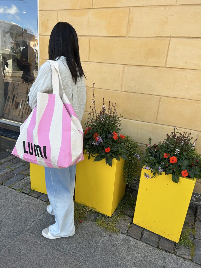 Oversized Canvas Tote Pink