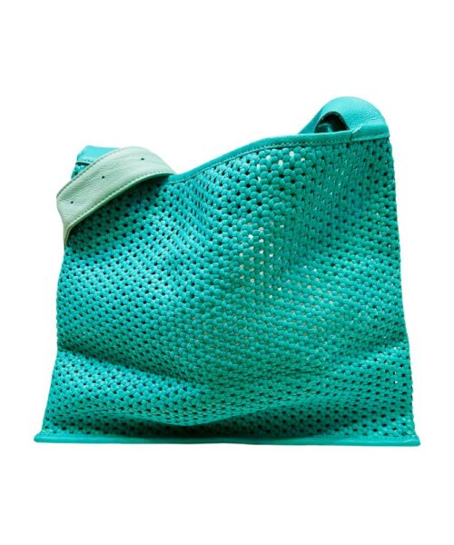 Supermarket Bag X-Large Woven Turquoise (Outlet)