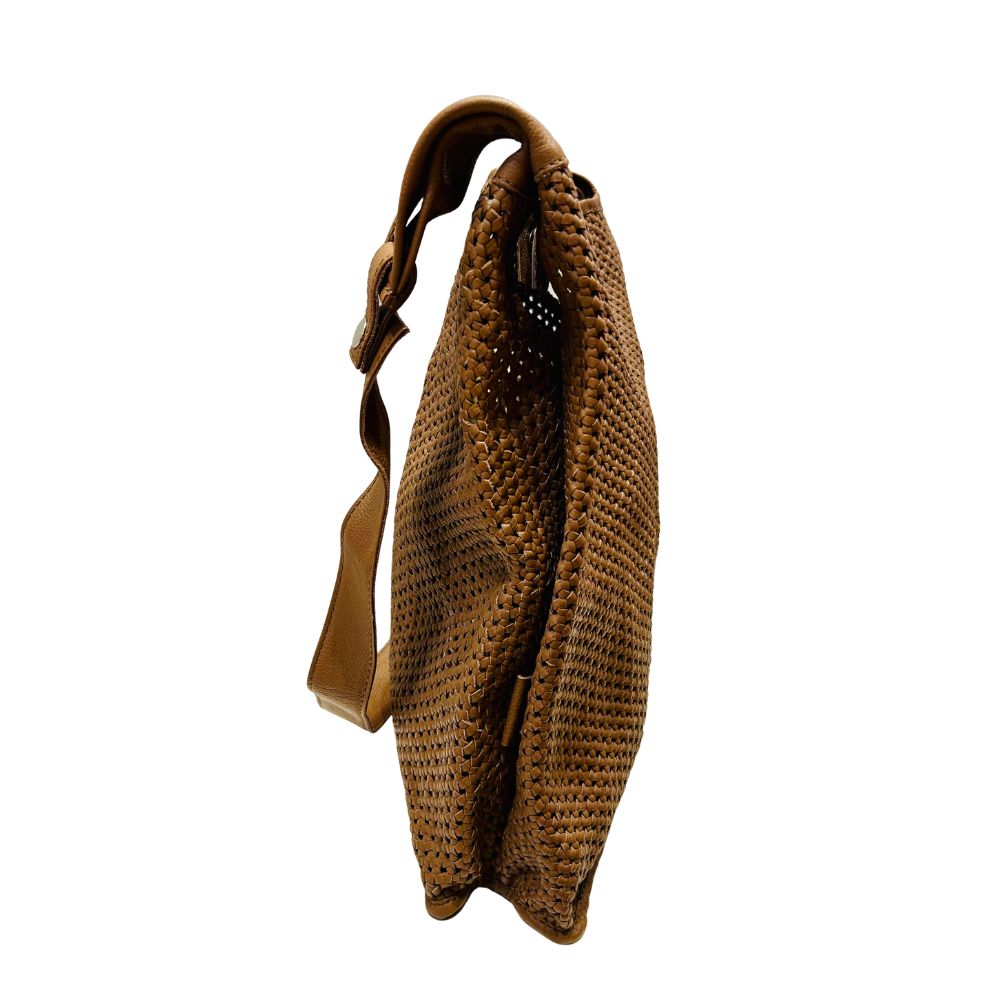 Supermarket Bag Large Woven Brown (Outlet) - Image 2