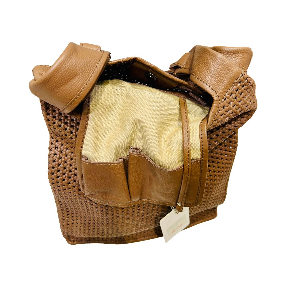 Supermarket Bag Large Woven Brown (Outlet) - Image 3